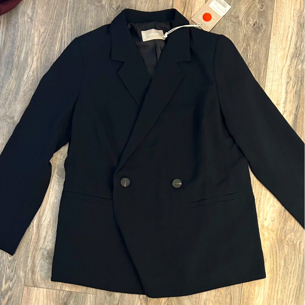 NWT everlane Drapey black blazer women’s size 8